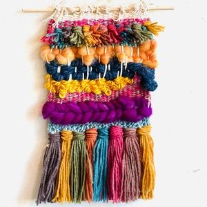 Woven wall hanging